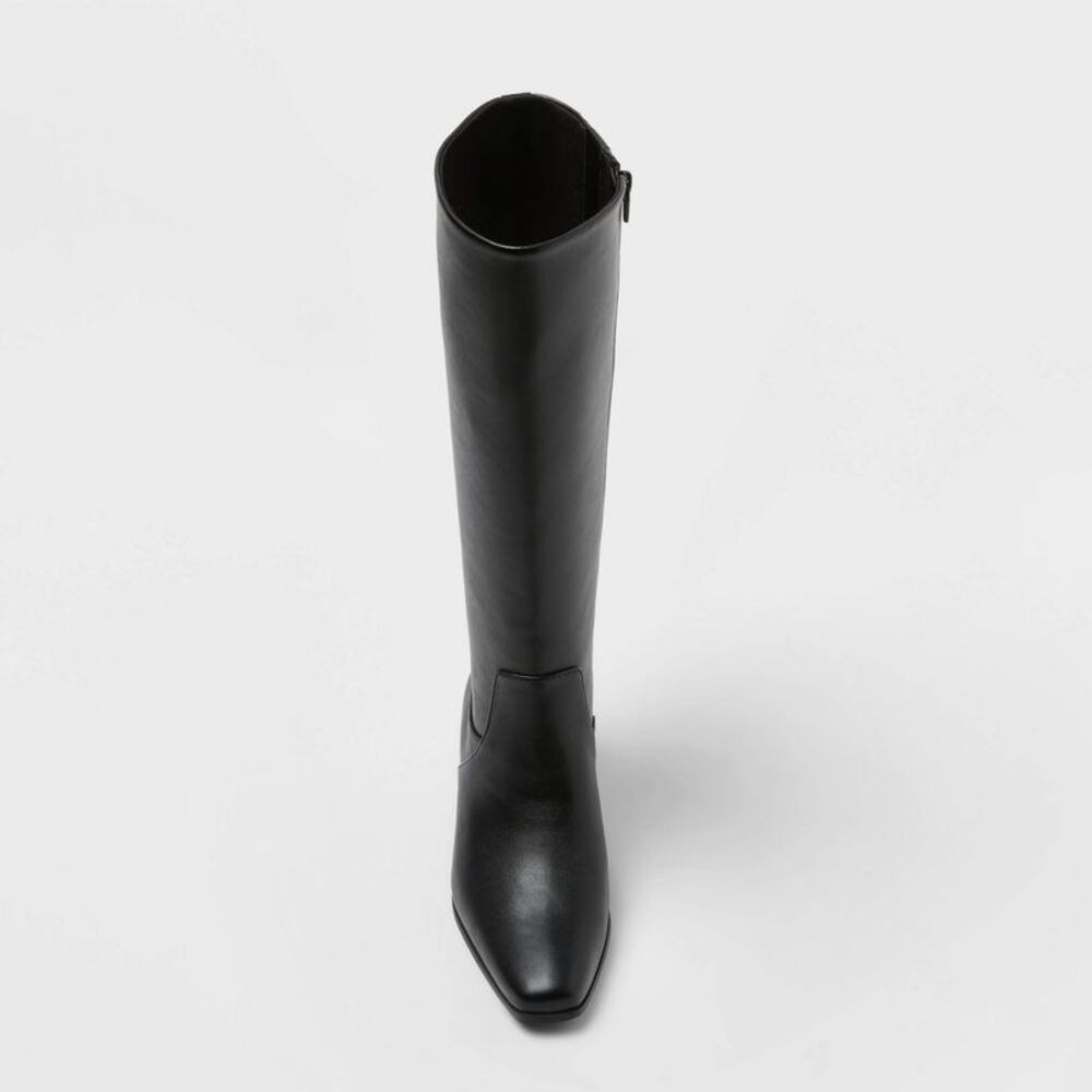 Women’s Rhi Boots with Memory Foam Insole – Universal Thread Black 12 - Picture 3 of 3